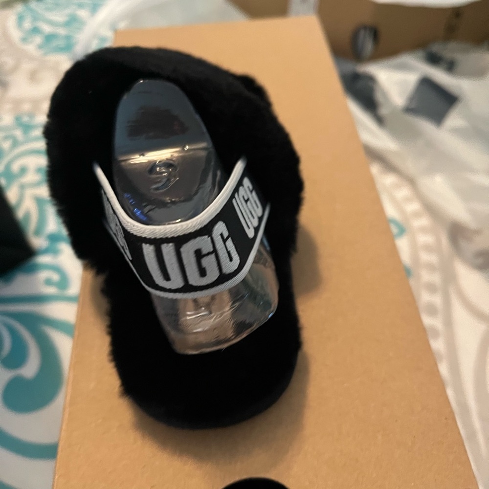 Ugg slides black, 8c 9c 10c new